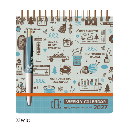 Eric Hello Small Things x Shinnippon 2027 Calendars - Scibble Calendar