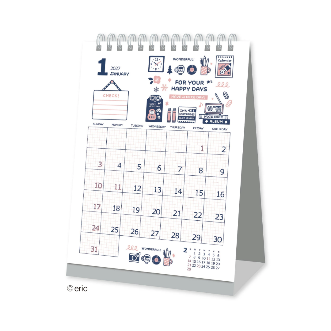 Eric Hello Small Things x Shinnippon 2027 Calendars - Tabletop
