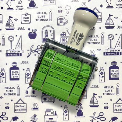 Sanby x Eric Hello Small Things!  Techno Touch Rotary Stamp