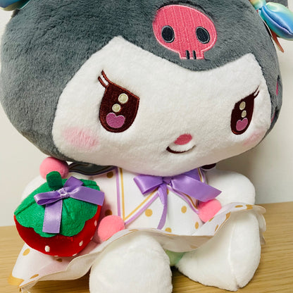 Sanrio x 50th Anniversary Strawberry Newspaper Plush Toy - Kuromi (M)