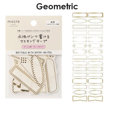 Mark's Masté Writable Masking Stickers with Gold Foil