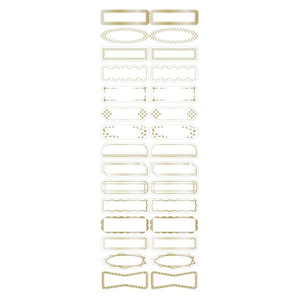 Mark's Masté Writable Masking Stickers with Gold Foil - Geometric