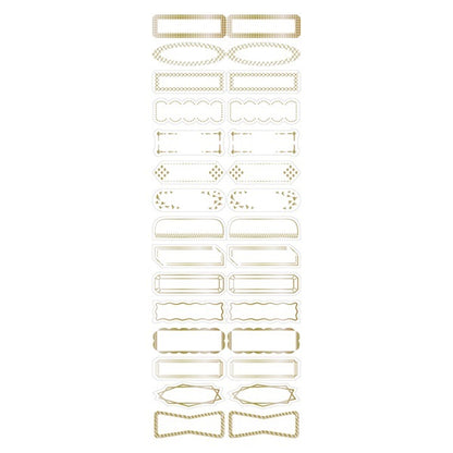 Mark's Masté Writable Masking Stickers with Gold Foil - Geometric