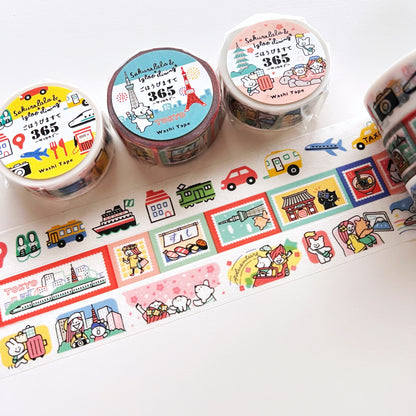 Sakuralala x Igloo*Dining* Gohobi Maste 365 Washi Tape - Tokyo