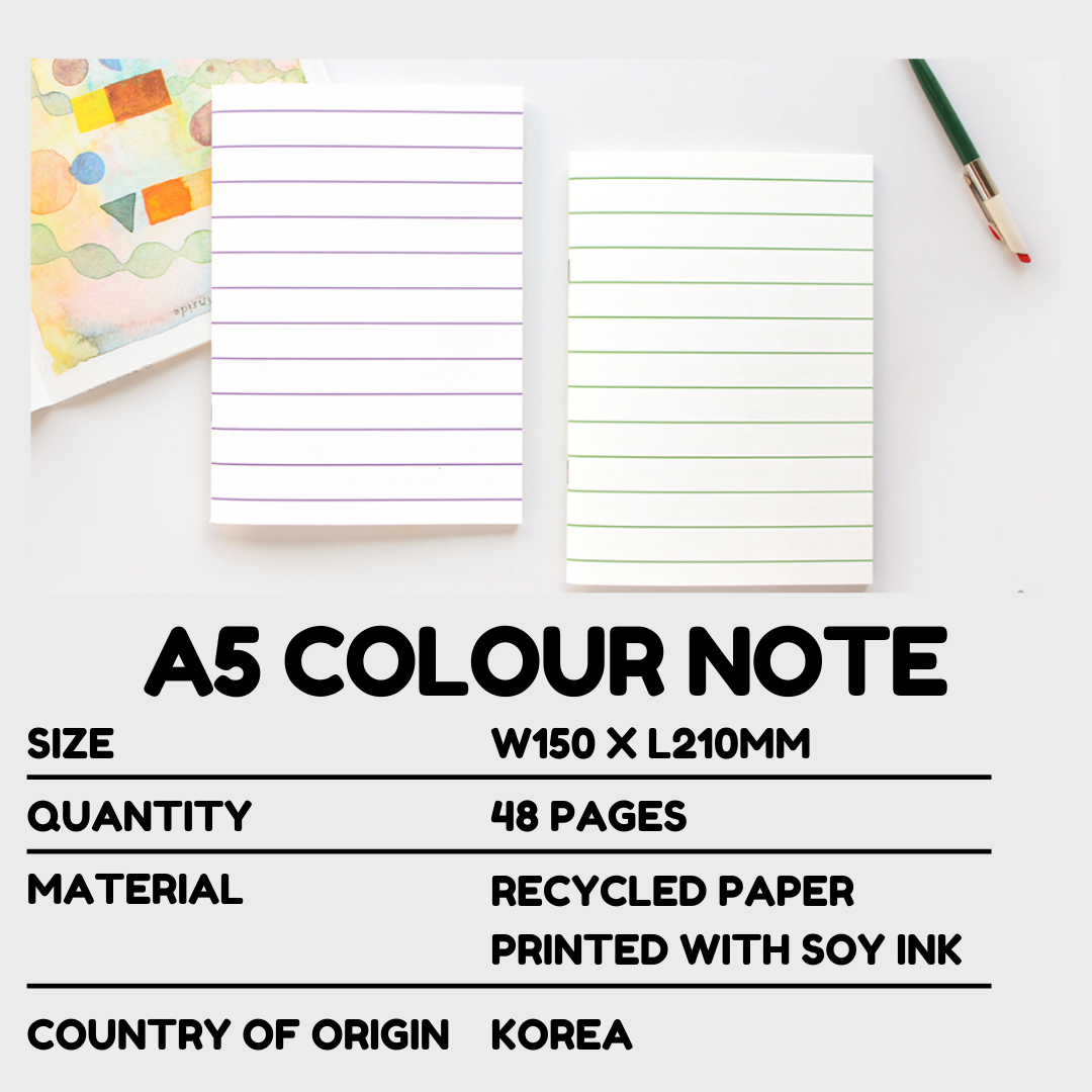 Gongjang A5 Lined Colour Note