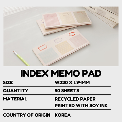 Gongjang Index Memo Pad
