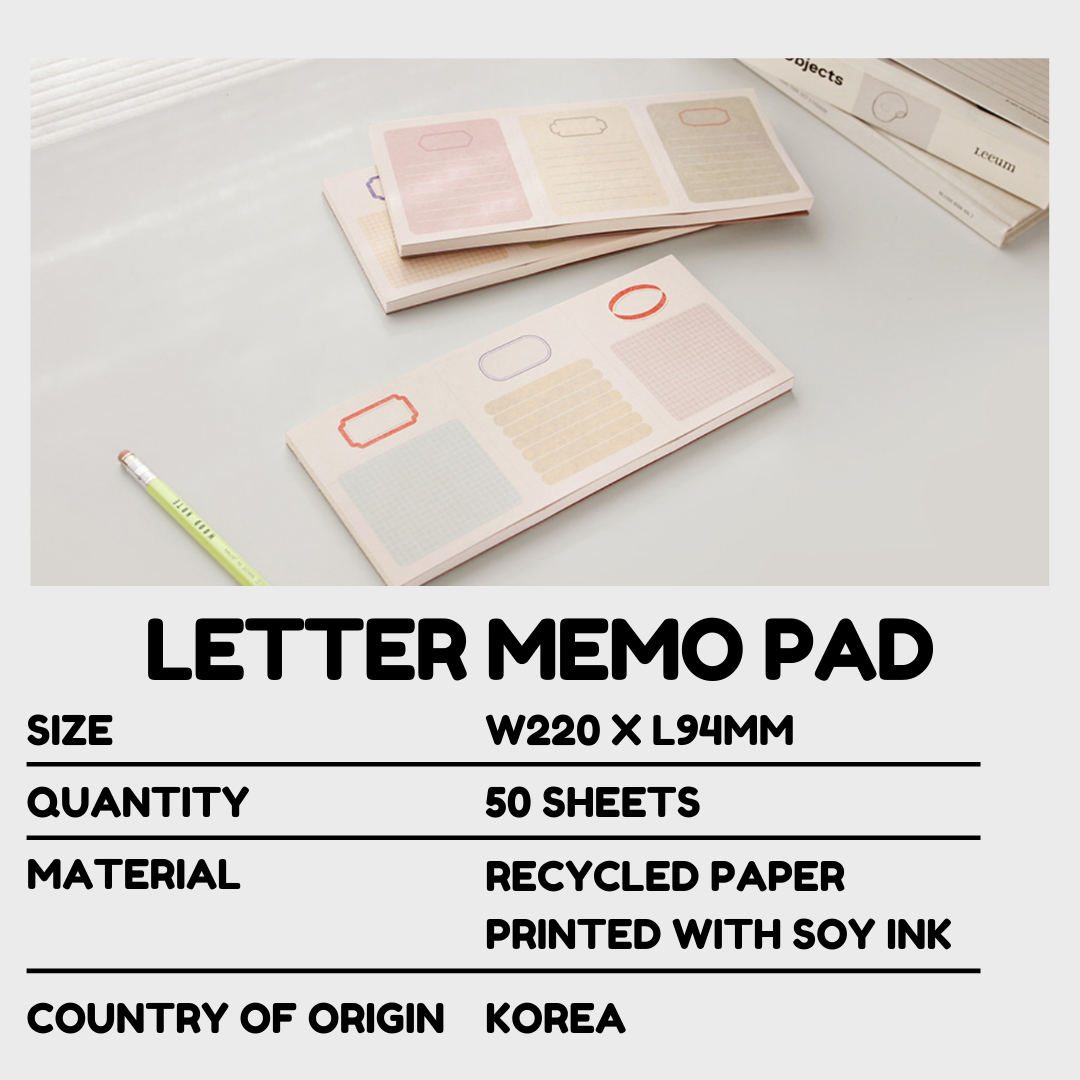 Gongjang Letter Memo Pad