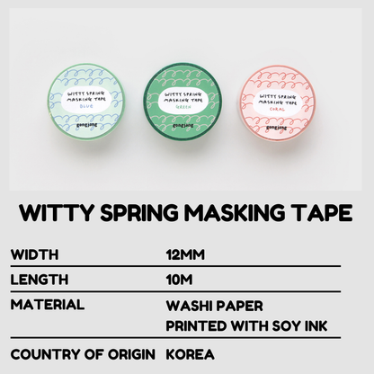Gongjang Masking Tape - Witty Spring