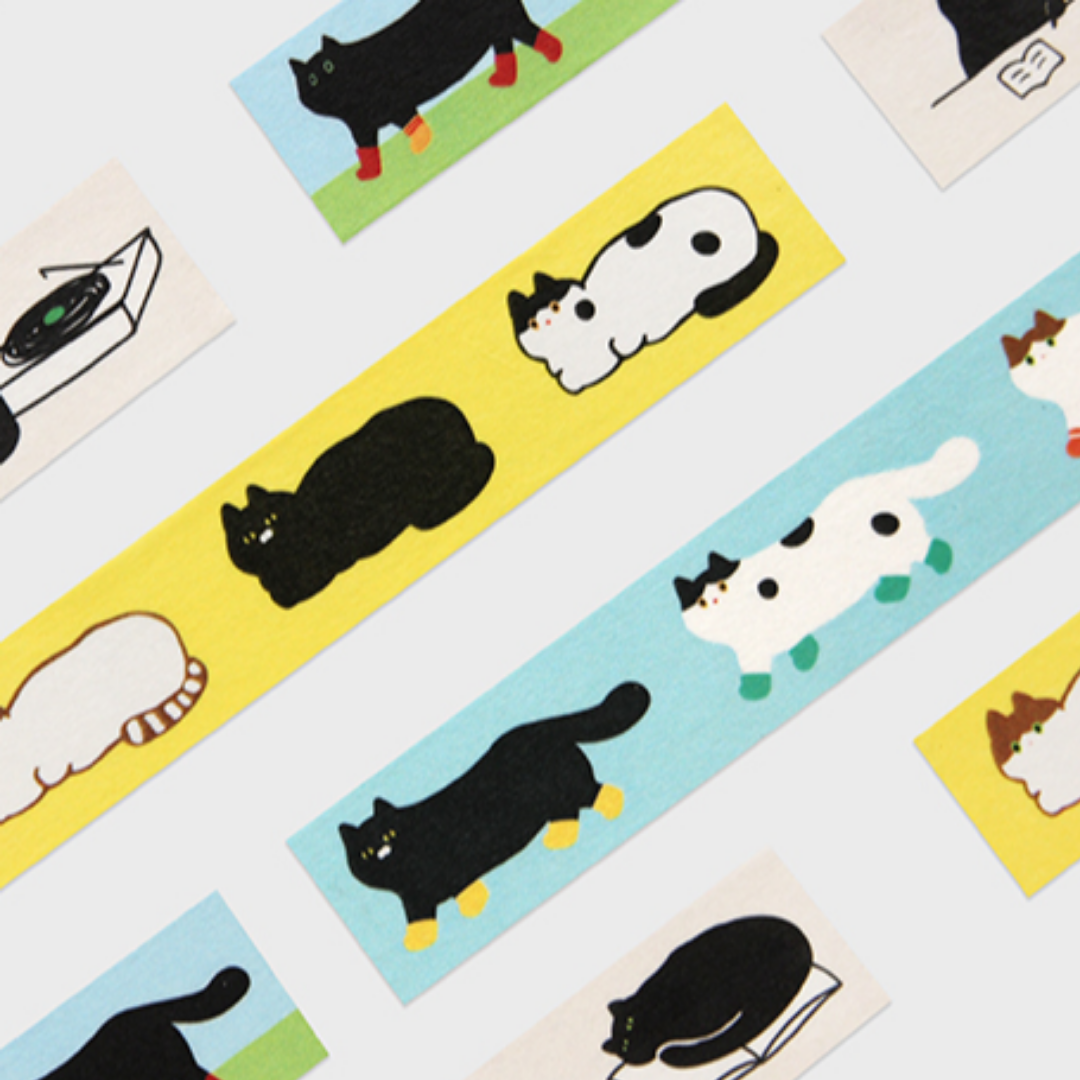 Gongjang Masking Tape - One Third Cat Ver. 2