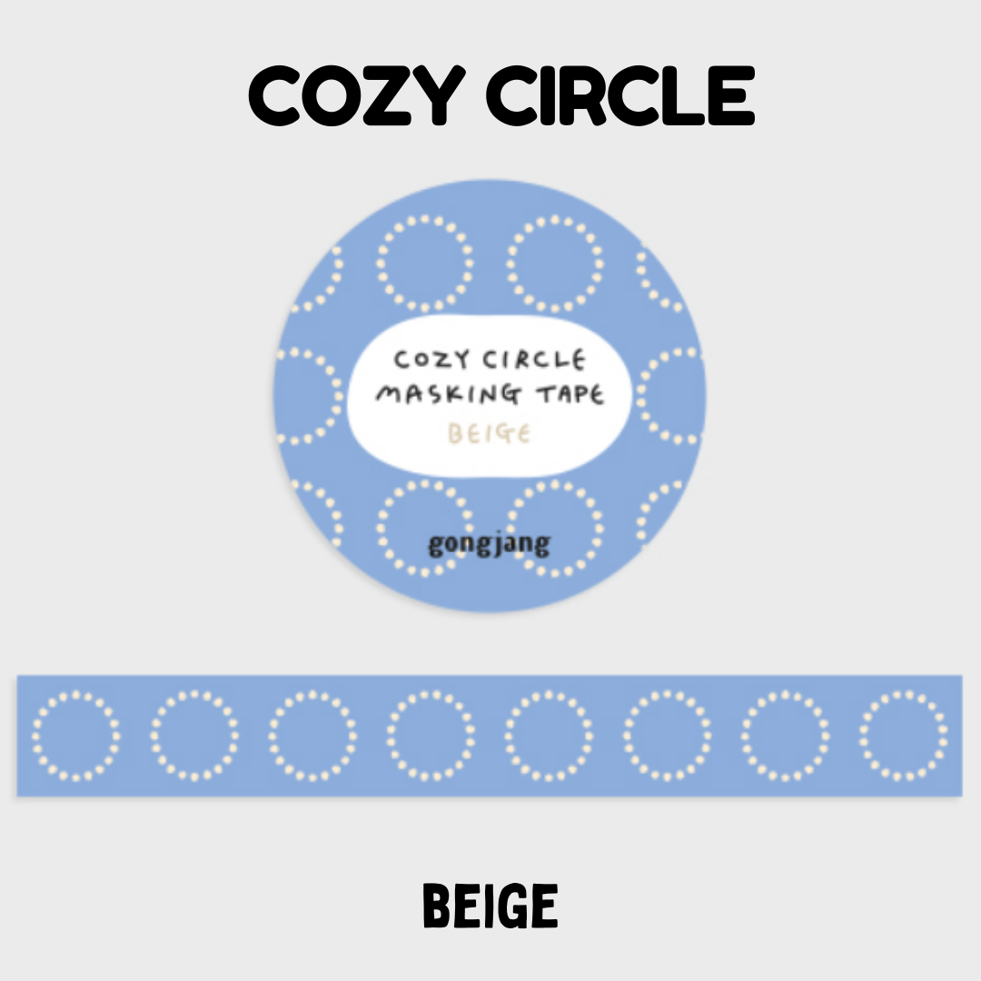Gongjang Masking Tape - Cozy Circle