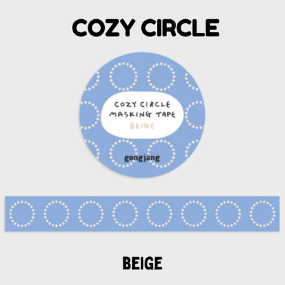 Gongjang Masking Tape - Cozy Circle