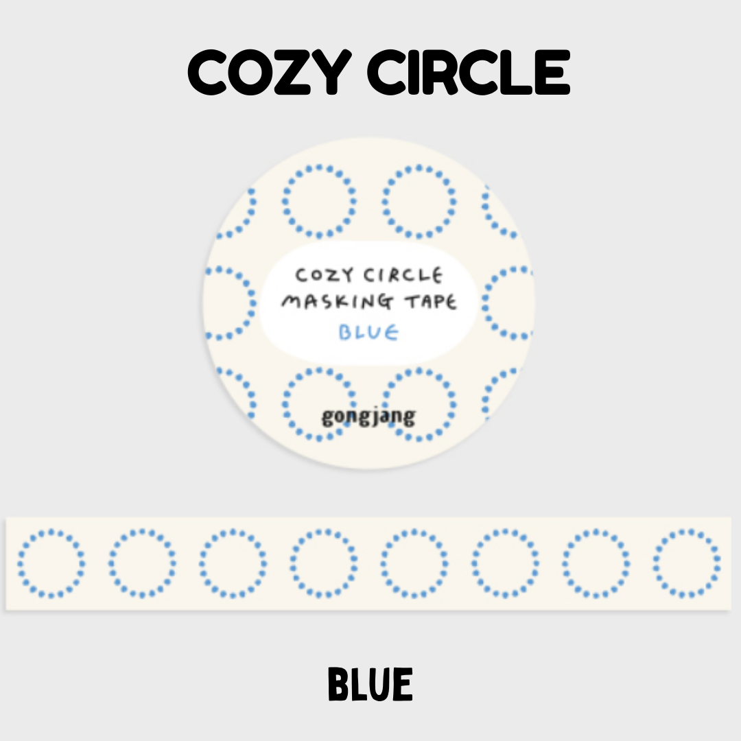Gongjang Masking Tape - Cozy Circle