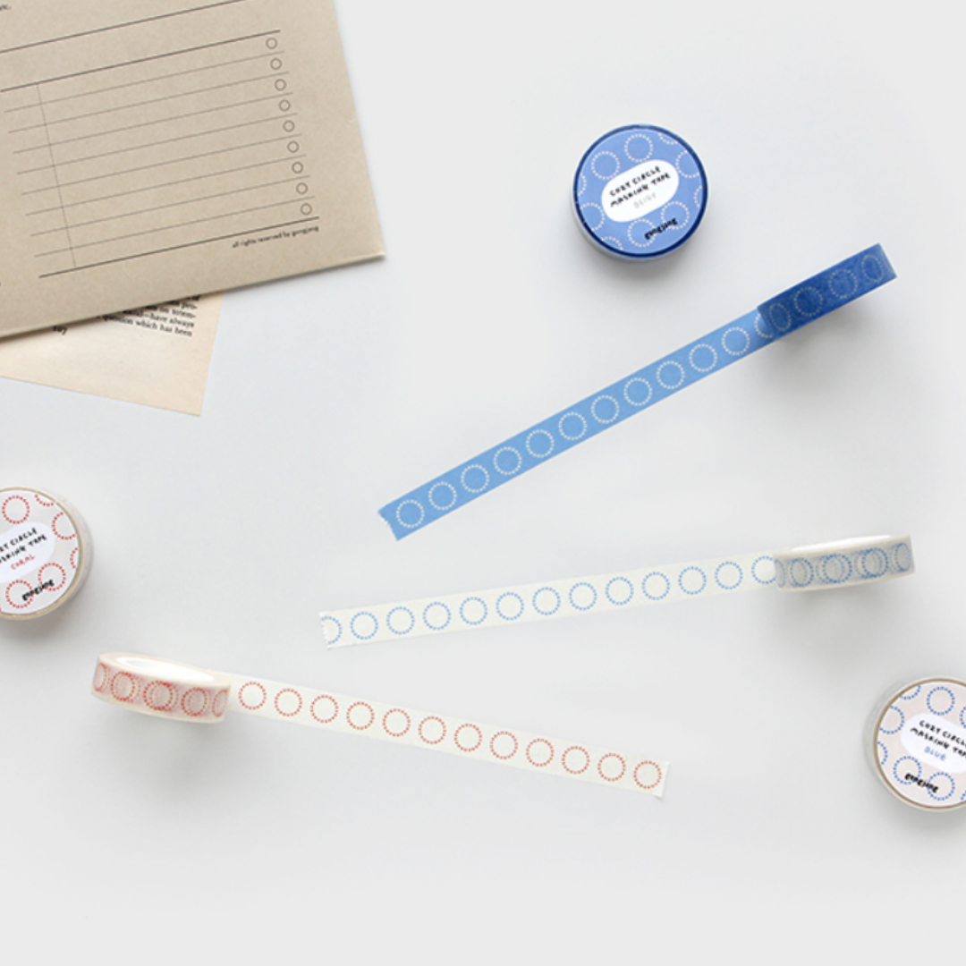 Gongjang Masking Tape - Cozy Circle