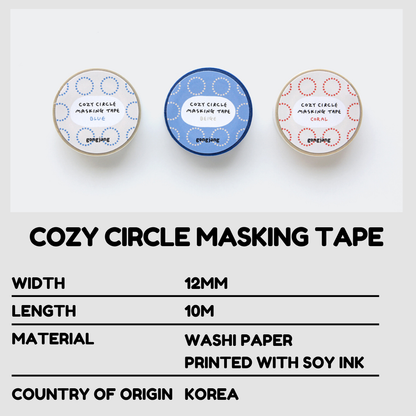 Gongjang Masking Tape - Cozy Circle