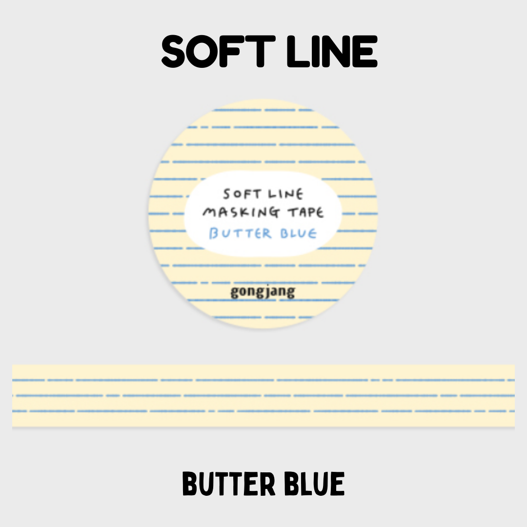 Gongjang Masking Tape - Soft Line