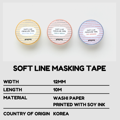 Gongjang Masking Tape - Soft Line
