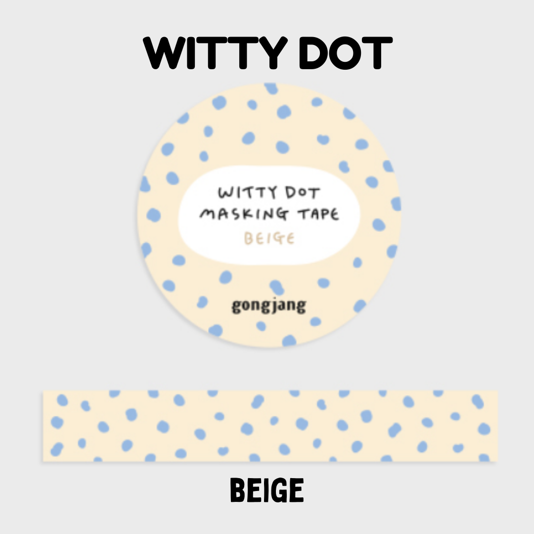 Gongjang Masking Tape - Witty Dot