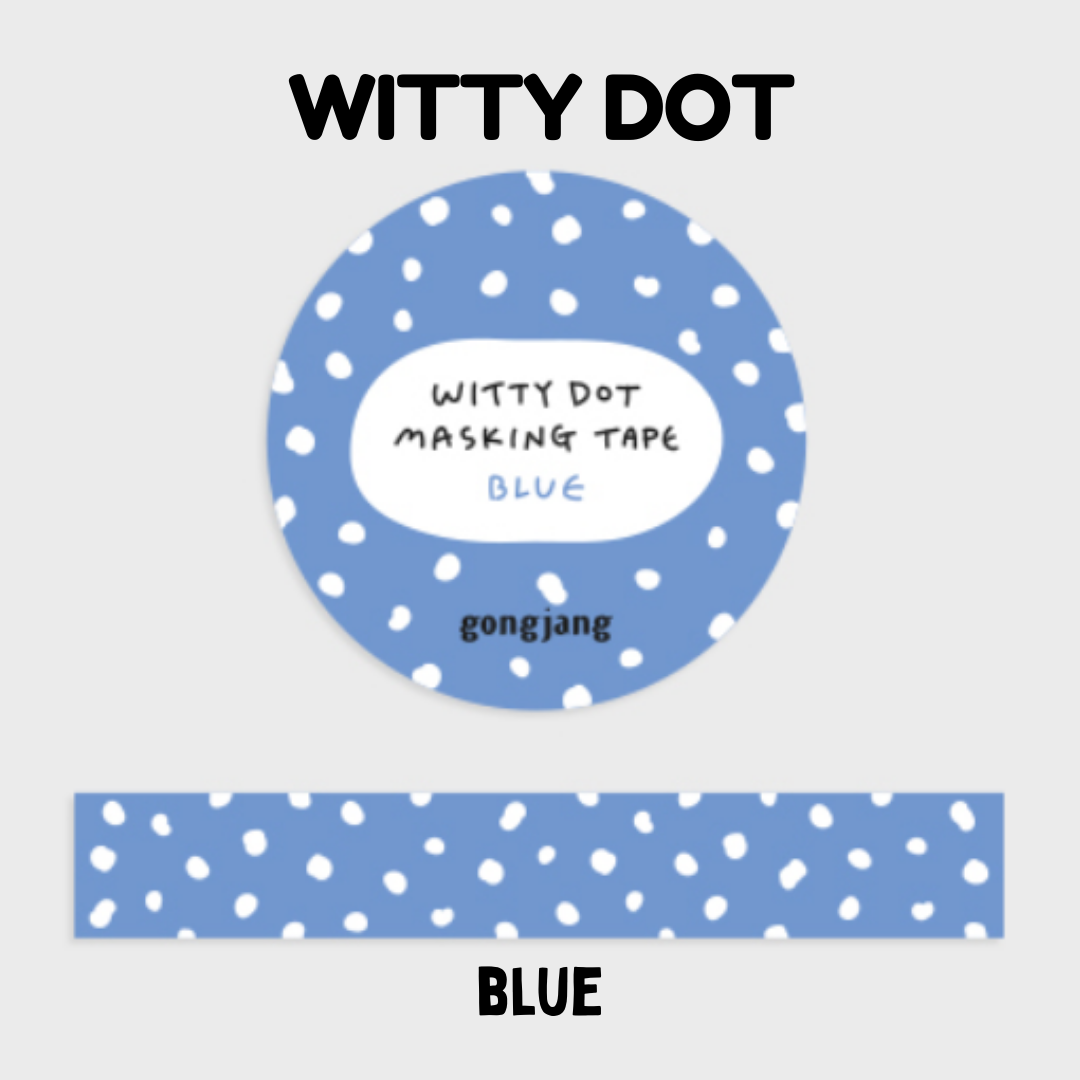 Gongjang Masking Tape - Witty Dot
