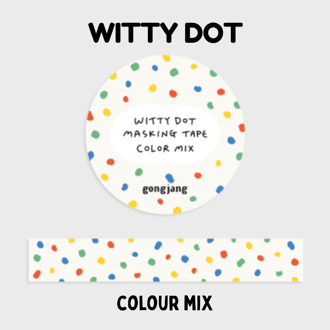 Gongjang Masking Tape - Witty Dot