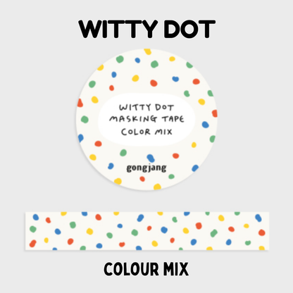 Gongjang Masking Tape - Witty Dot