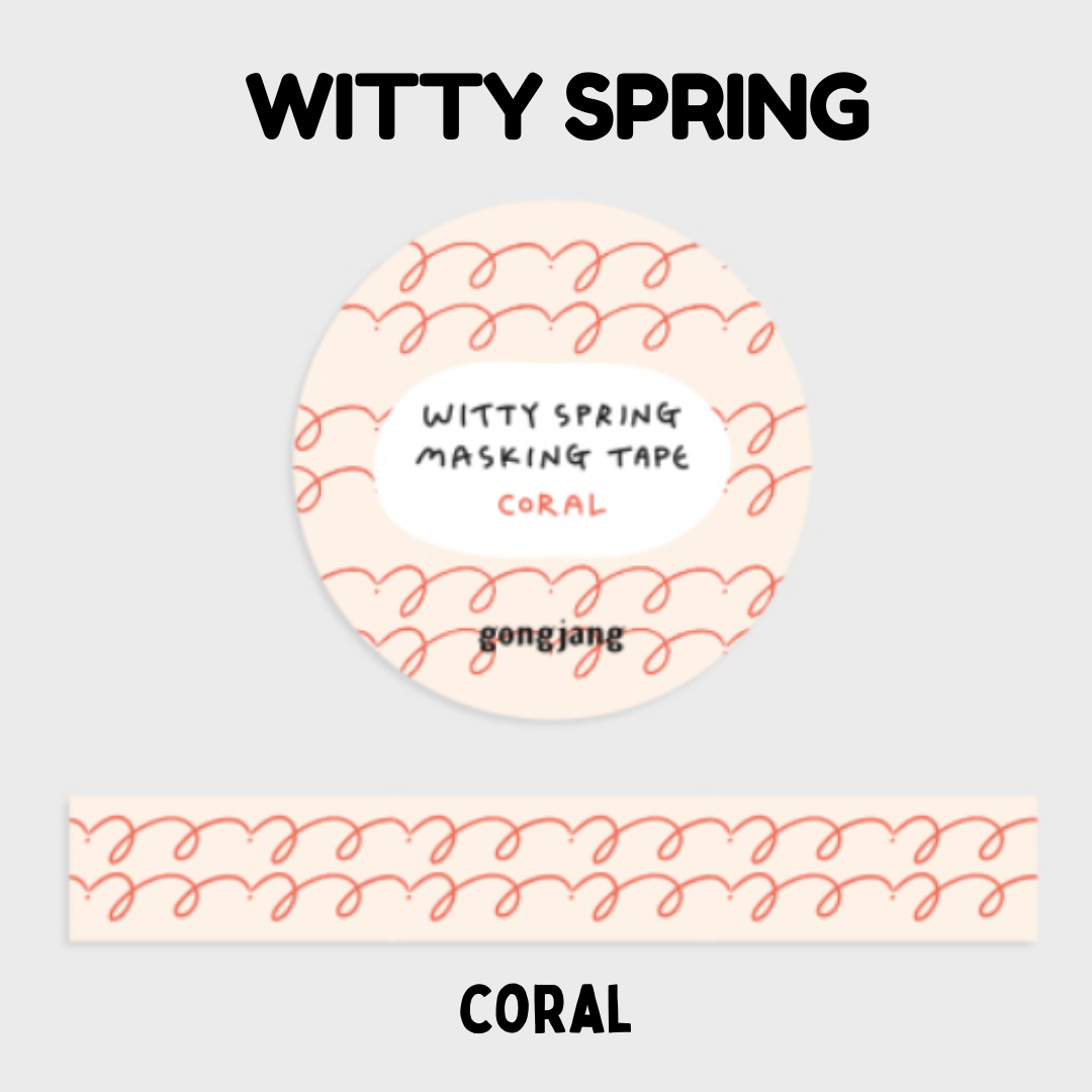 Gongjang Masking Tape - Witty Spring