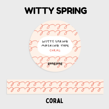 Gongjang Masking Tape - Witty Spring