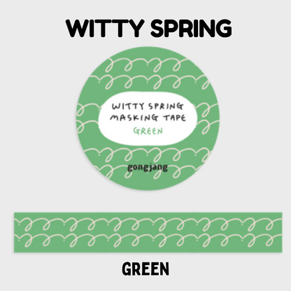 Gongjang Masking Tape - Witty Spring