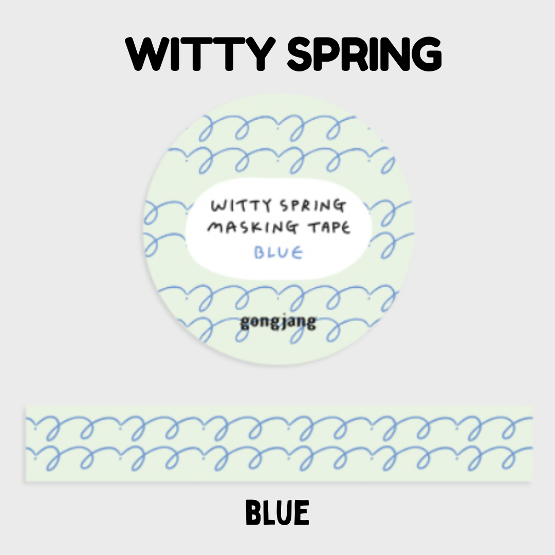 Gongjang Masking Tape - Witty Spring