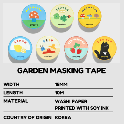 Gongjang Masking Tape - Garden