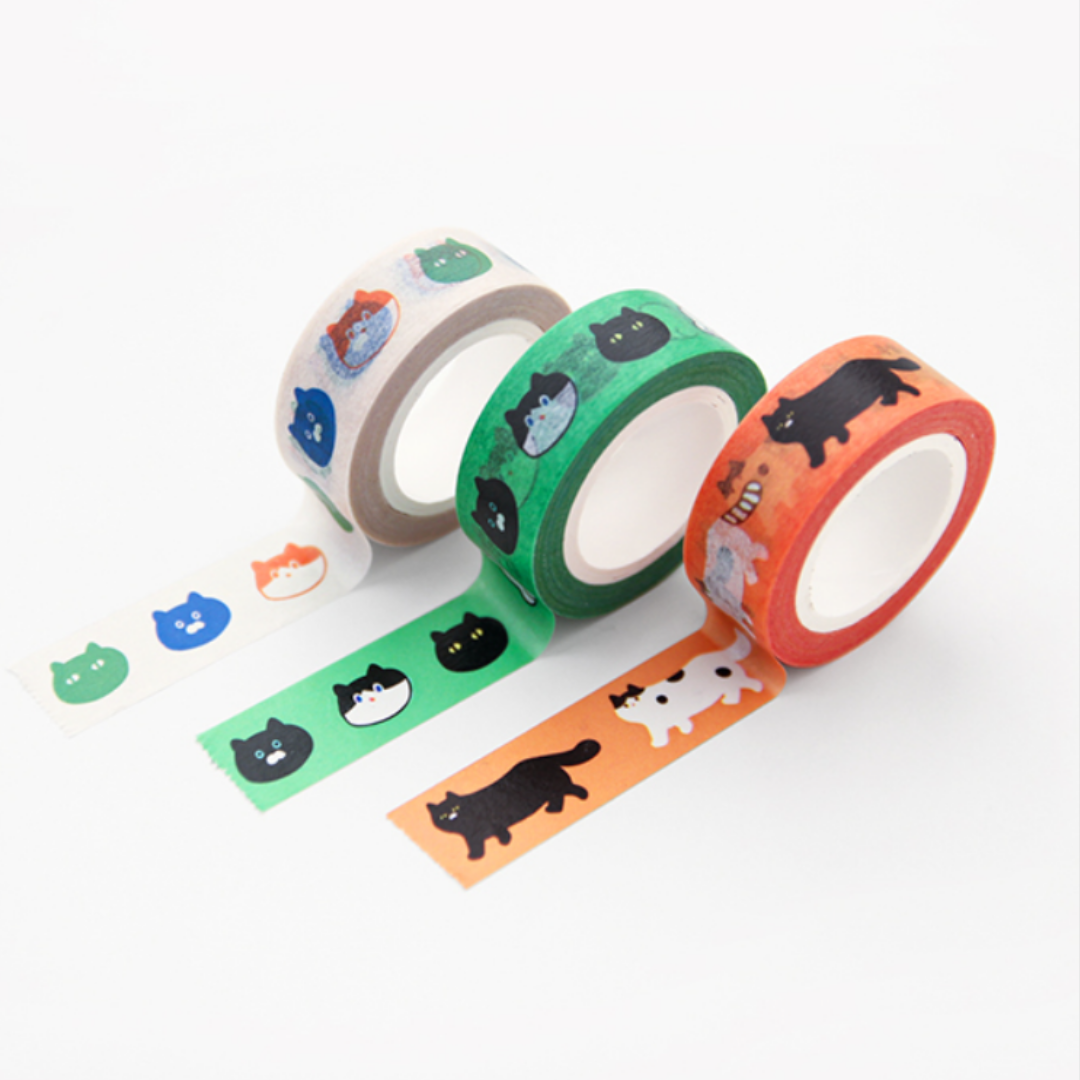 Gongjang Masking Tape - One Third Cat