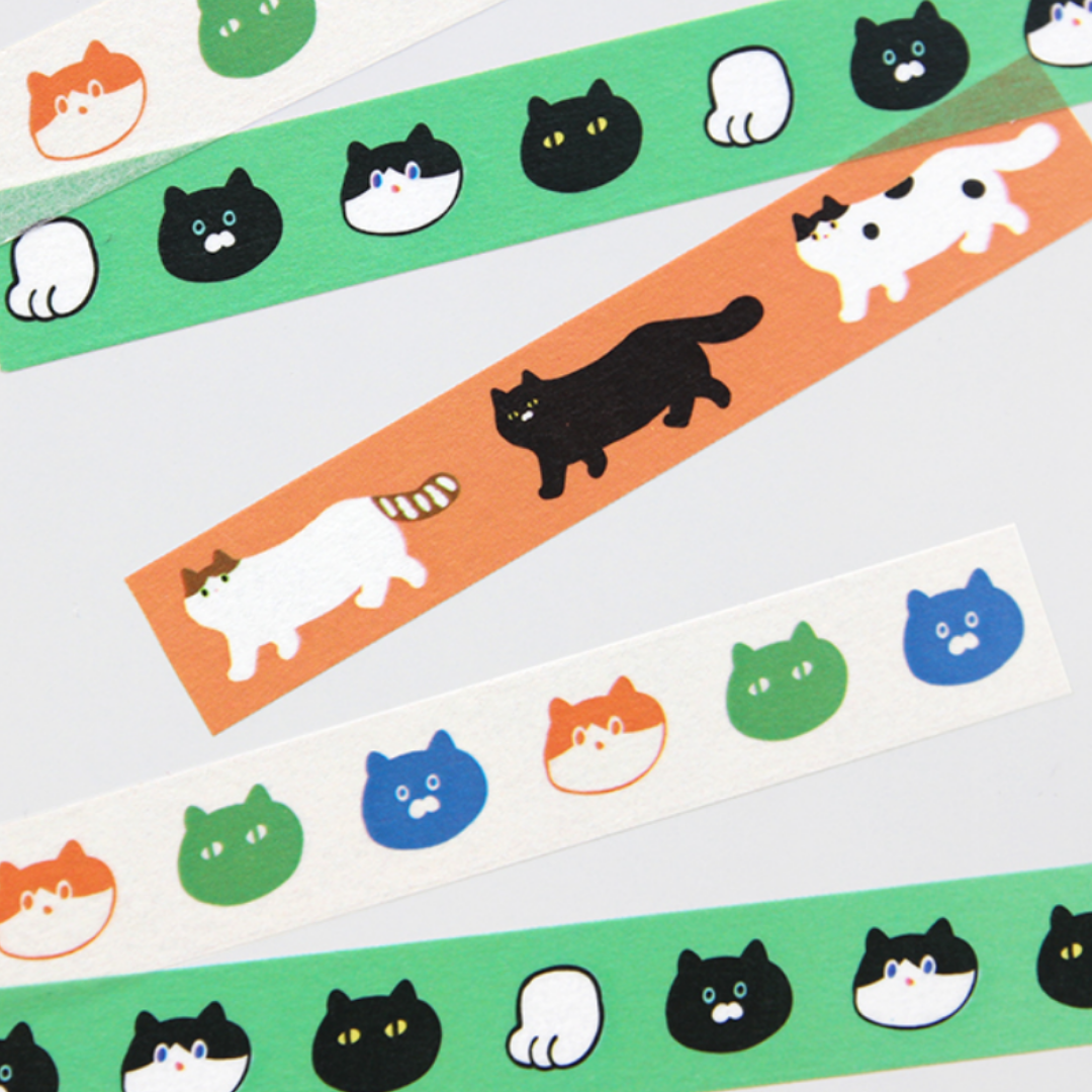 Gongjang Masking Tape - One Third Cat
