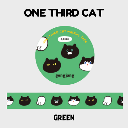 Gongjang Masking Tape - One Third Cat