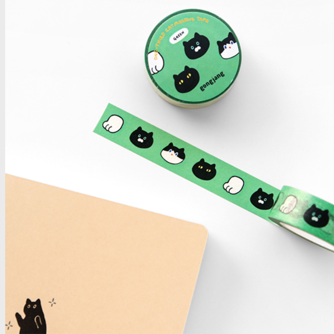 Gongjang Masking Tape - One Third Cat