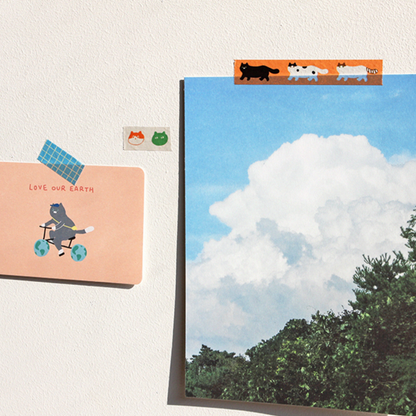 Gongjang Masking Tape - One Third Cat