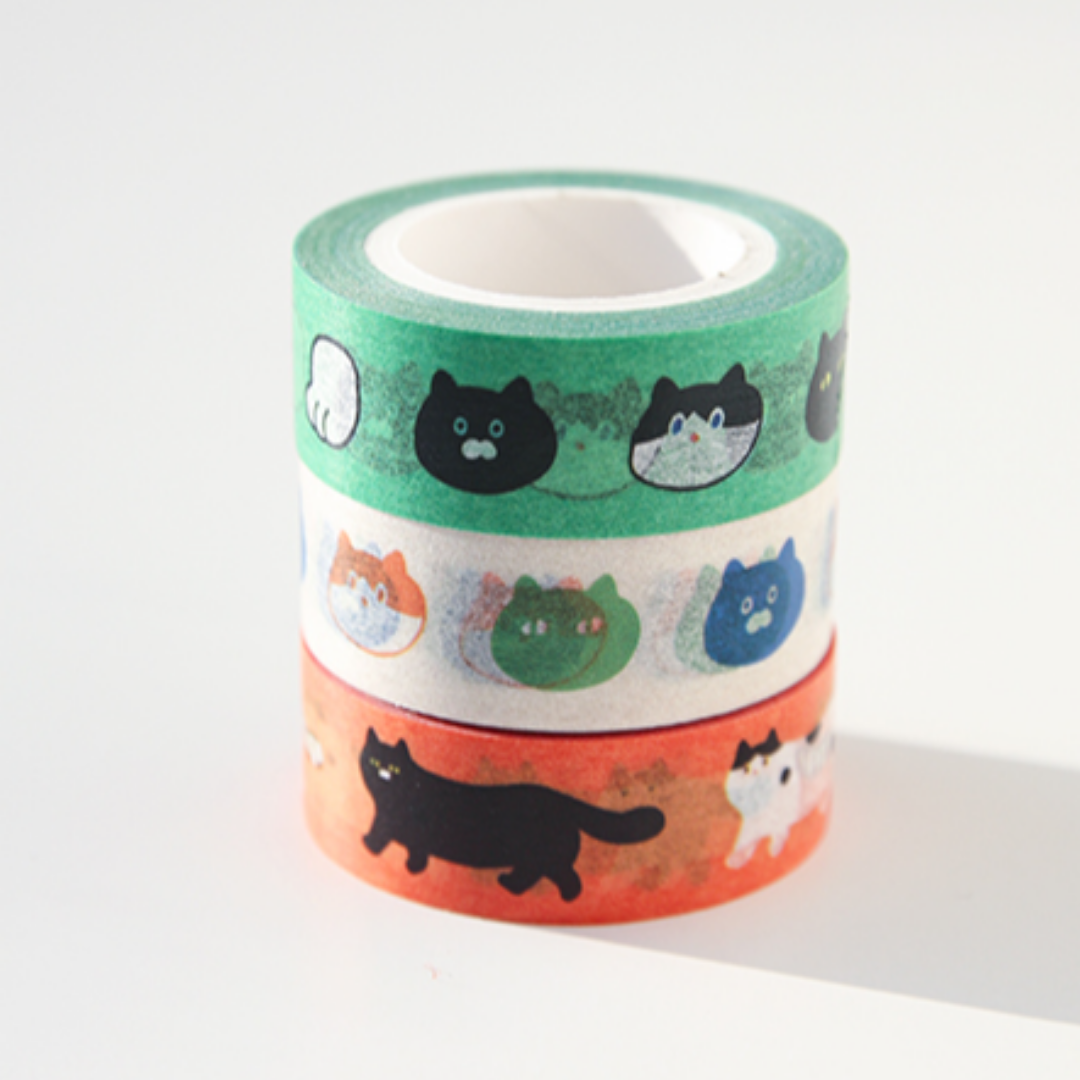 Gongjang Masking Tape - One Third Cat