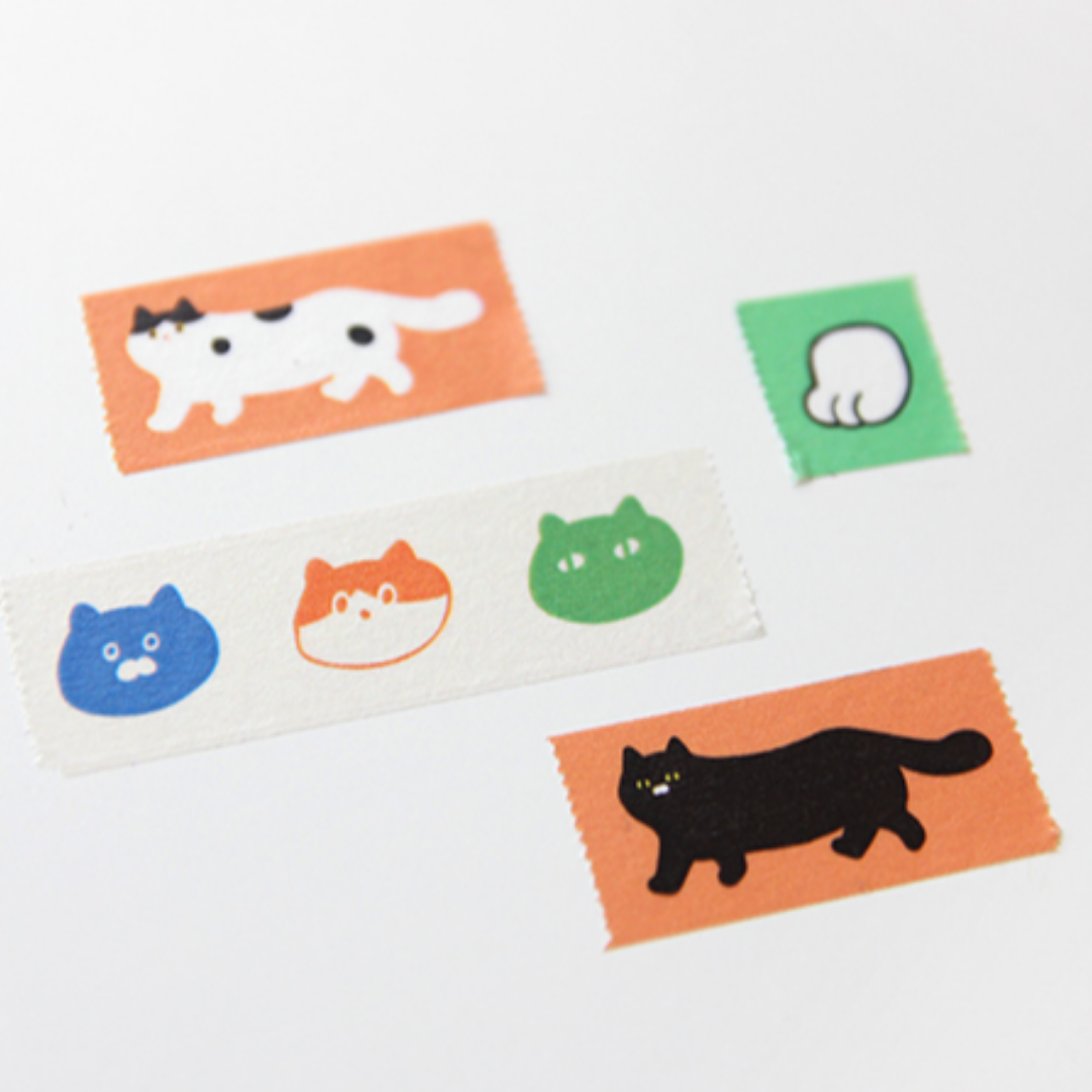 Gongjang Masking Tape - One Third Cat