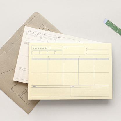 Gongjang Weekly Memo Pad