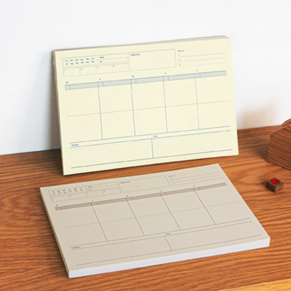 Gongjang Weekly Memo Pad