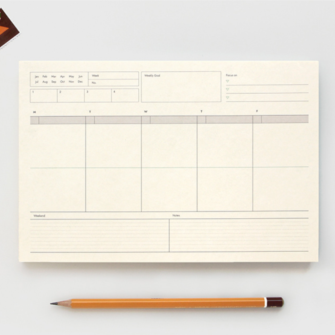Gongjang Weekly Memo Pad
