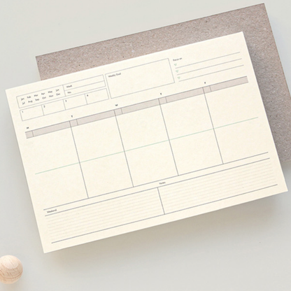 Gongjang Weekly Memo Pad