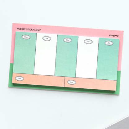 Gongjang Weekly Sticky Memo