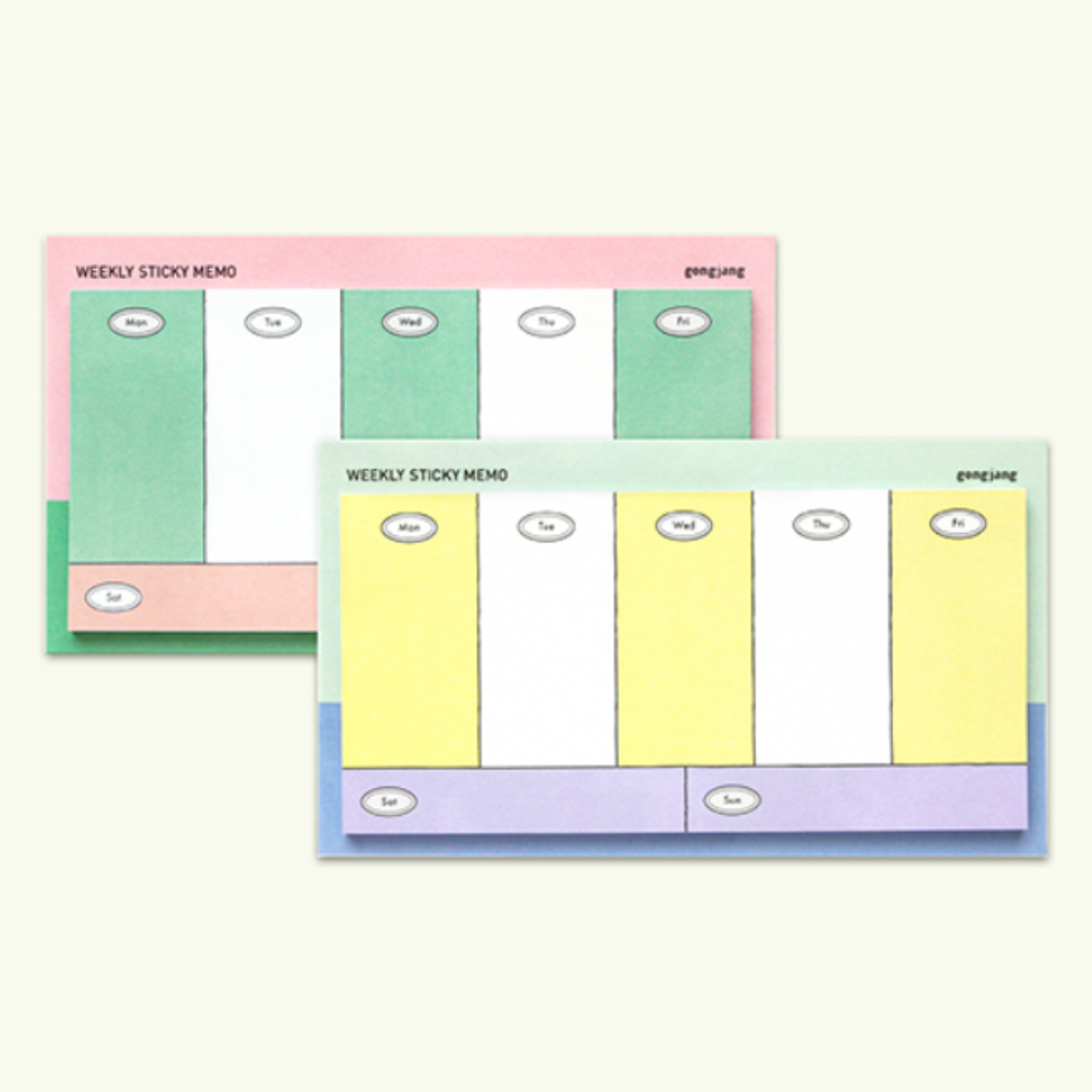 Gongjang Weekly Sticky Memo
