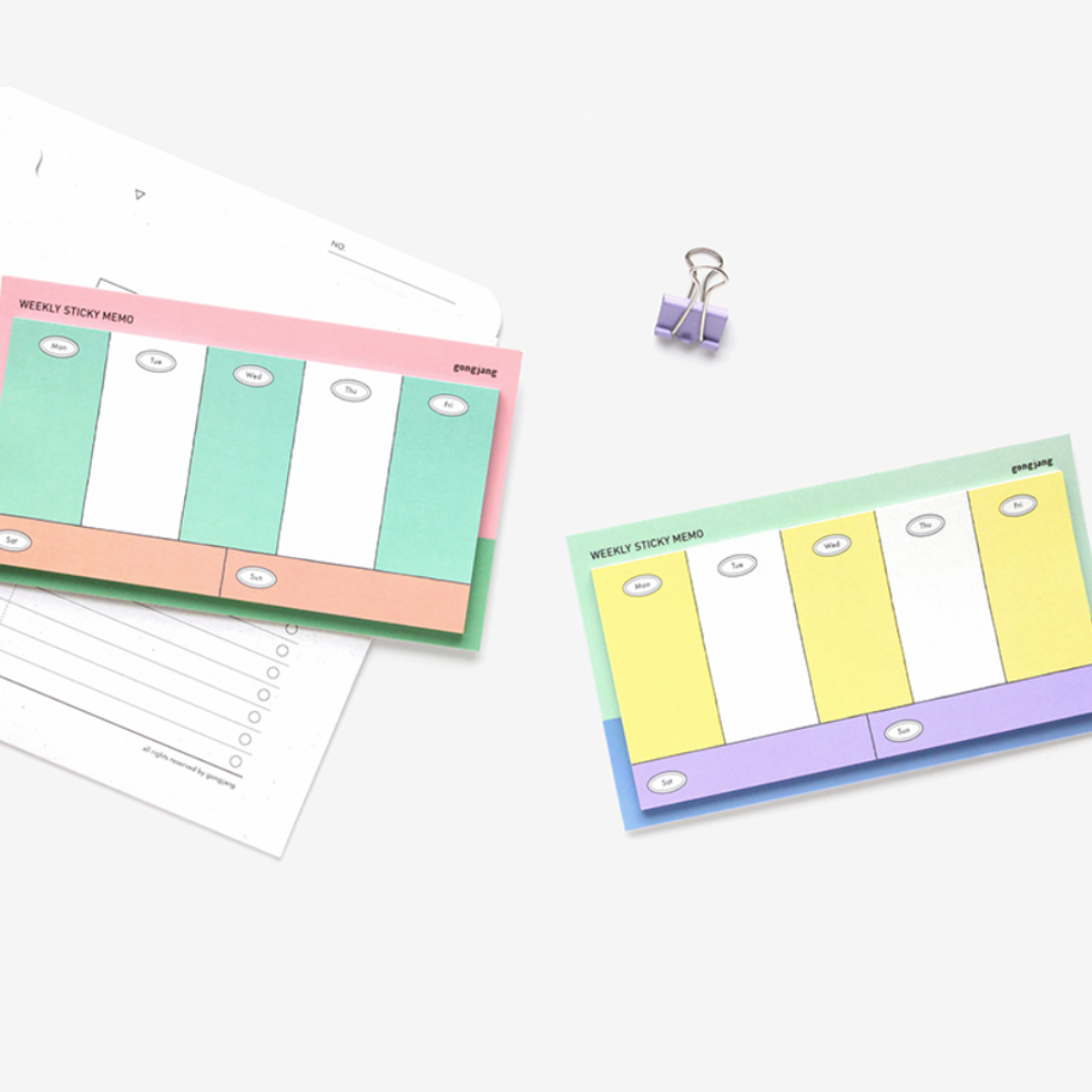 Gongjang Weekly Sticky Memo