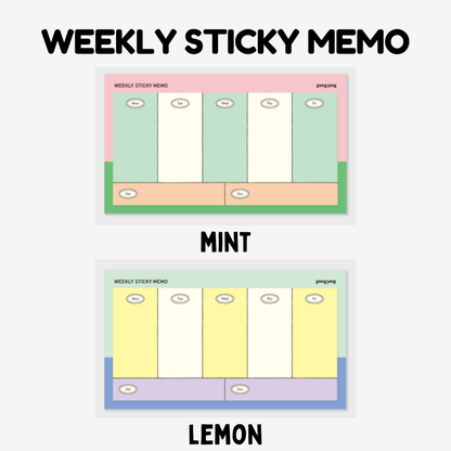 Gongjang Weekly Sticky Memo