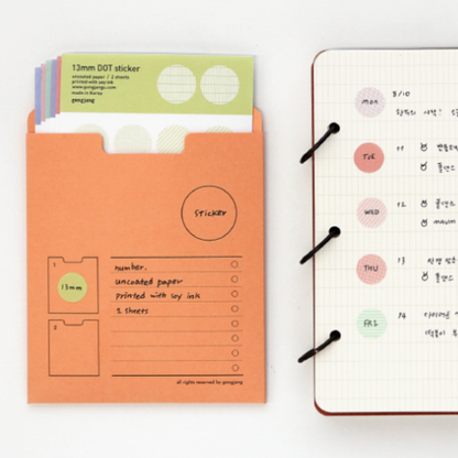 Gongjang 13mm Dot Sticker Set