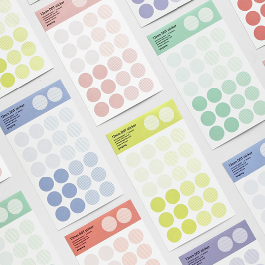 Gongjang 13mm Dot Sticker Set
