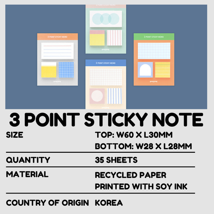 Gongjang 3 Point Sticky Notes