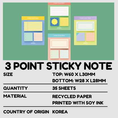Gongjang 3 Point Sticky Note Ver. 2