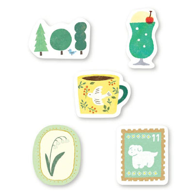 Furukawa Paper Works My Life Collection Flake Seal - Green