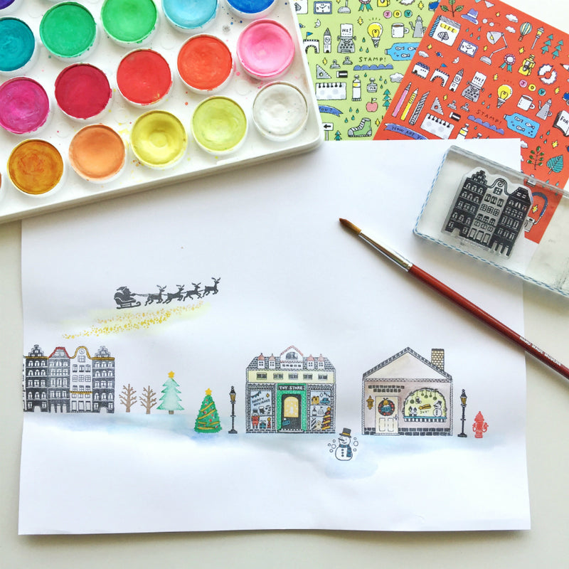 Sakuralala x Hello Small Things! Clear Stamps - Winter Home